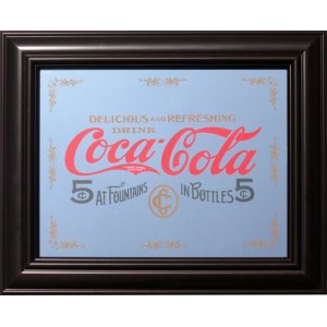 画像1: 鏡 コカコーラ Coca-Cola パブミラー(5 Cents)