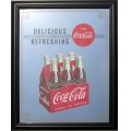 鏡 コカコーラ Coca-Cola パブミラー(6 Bottle Pac/ビッグサイズ)