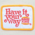 ロゴワッペン バーガーキング Burger King(レクタングル) *メール便可