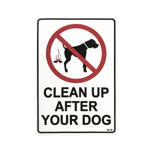 画像1: Sign Sticker/サインステッカー/CLEAN UP AFTER YOUR DOG/犬の後始末を