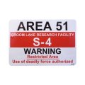 Sign Sticker/サインステッカー/AREA 51/グルームレイク空軍基地