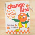 アメリカンロゴ巾着袋(L) オレンジバード Orange Bird *メール便可