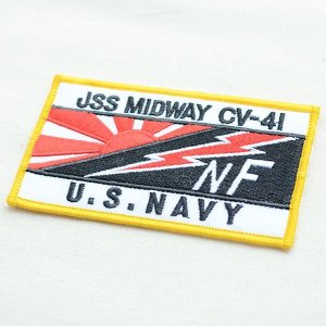 画像2: ミリタリーワッペン JSS Midway CV-41 U.S.Navy ネイビー アメリカ海軍 *メール便可