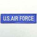 ミリタリーワッペン U.S.Air Force エアフォース Tab アメリカ空軍 ブルー *メール便可