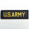 ミリタリーワッペン U.S.Army Tab ブラック アーミー アメリカ陸軍 *メール便可