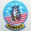 画像1: ミリタリーワッペン Tomcat トムキャット アメリカ海軍 戦闘機 キャラクター 星条旗 ライトブルー *メール便可 (1)