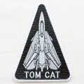 ミリタリーワッペン Tom Cat トムキャット 戦闘機 三角形 *メール便可