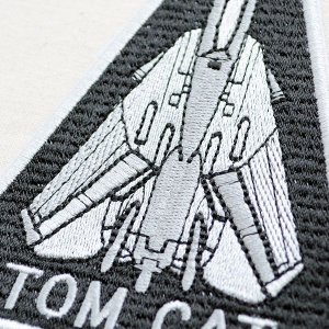 画像2: ミリタリーワッペン Tom Cat トムキャット 戦闘機 三角形 *メール便可