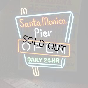 [送料無料] ネオンサイン Santa Monica Pier Open サンタモニカピア オープン