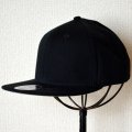 帽子/キャップ オットー Otto フラットバイザー コットンツイル(ブラック)