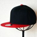 帽子/キャップ オットー Otto フラットバイザー コットンツイル(レッド×ブラック)