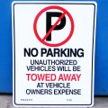 看板/プラサインボード ラージサイズ 駐車禁止 No Parking