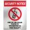 看板/プラサインボード ラージサイズ 携帯電話使用禁止 Security Notice