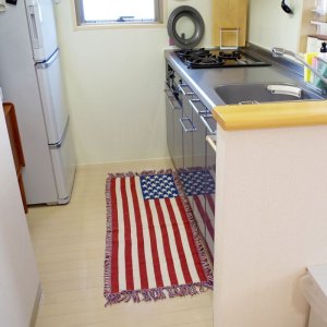画像3: キッチン マット 洗える ラグ ジャガード  おしゃれ かっこいい USA フラッグ 星条旗 世田谷ベース  アメリカン雑貨 インテリア ガレージ 45×120