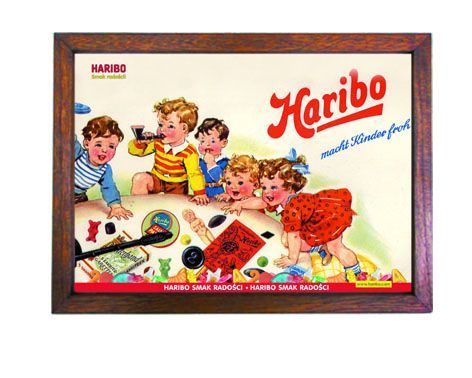 ハリボーグミ Haribo広告ポスター 額入り アメリカ雑貨通販レイジーストア