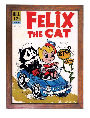 フィリックスザキャット Felix The Cat広告ポスター”額入り”アメリカ 