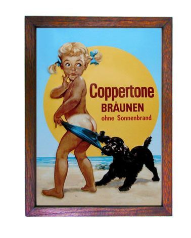 コパトーン Coppertone広告ポスター 額入り アメリカ雑貨通販レイジーストア