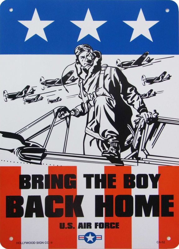 看板/プラサインボード 戦地に行く勇敢な者よ帰ってこい Bring The Boy Back Home | アメリカ雑貨・家具・看板・コカコーラグッズ通販  レイジーストア