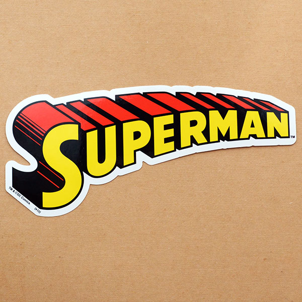ステッカー シール スーパーマン Superman ロゴb メール便可 アメリカ雑貨 家具 看板 コカコーラグッズ通販 レイジーストア