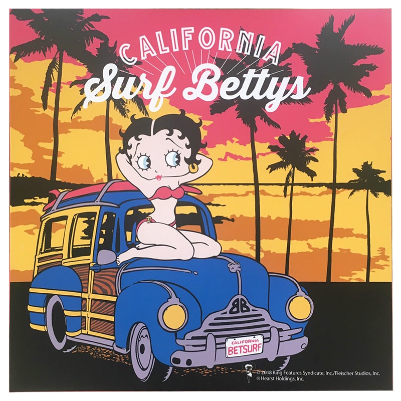 Betty Boop Led Canvas Light Betty Surf Led キャンバス ライト ベティーサーフ アメリカ雑貨 家具 看板 コカコーラグッズ通販 レイジーストア