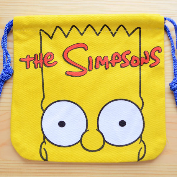 アメリカンキャラ巾着袋 S シンプソンズ Simpsons メール便可 アメリカ雑貨 家具 看板 コカコーラグッズ通販 レイジーストア