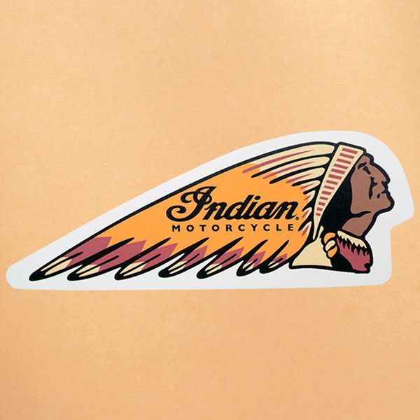 ガレージステッカー Indian インディアンモーターサイクル ダイカット シール アメリカン メール便可 アメリカ雑貨 家具 看板 コカコーラグッズ通販 レイジーストア