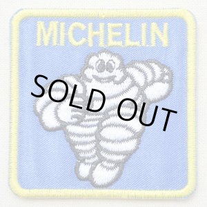 画像: ロゴワッペン Michelin ミシュラン ビバンダム(ブルー/スクエア) *メール便可