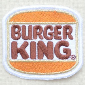 画像: ロゴワッペン Burger King バーガーキング(スクエア)*メール便可