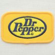 画像1: ロゴワッペン ドクターペッパー Dr Pepper(イエロー/レクタングル) *メール便可