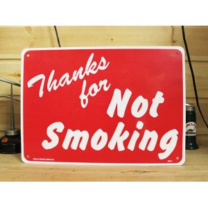 画像: 看板/プラサインボード 禁煙エリア Thanks For Not Smoking