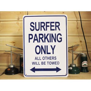 画像: 看板/プラサインボード サーファー専用駐車場 Surfer Parking Only