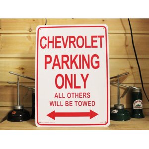 画像: 看板/プラサインボード シボレー専用駐車場 Chevrolet Parking Only
