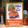 画像1: アメリカンレトロポスター(額入り) バーガーキング Burger King