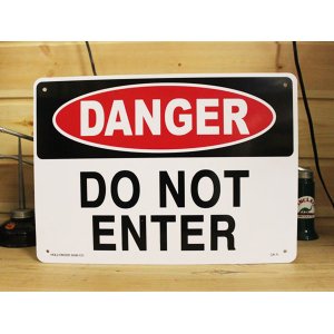 画像: 看板/プラサインボード 危険立ち入り禁止 Danger Do Not Enter