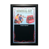 画像: 鏡 コカコーラ Coca-Cola パブミラー&メニューボード(メモリアルデー/57x42cm)