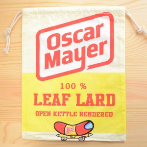 画像: アメリカンロゴ巾着袋(L) オスカーメイヤー Oscar Mayer *メール便可