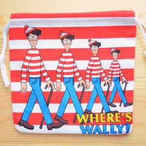 画像: アメリカンキャラ巾着袋(S) ウォーリーをさがせ Wally *メール便可