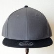 画像2: 帽子/キャップ オットー Otto フラットバイザー ウールブレンド(ブラック×チャコールグレー)
