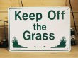 看板/プラサインボード 芝生に入るな Keep Off The Grass