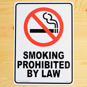画像: 看板/プラサインボード 禁煙 Smoking Prohibited by Law