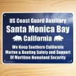 看板/プラサインボード サンタモニカ湾 沿岸警備隊補助隊 Santa Monica Bay
