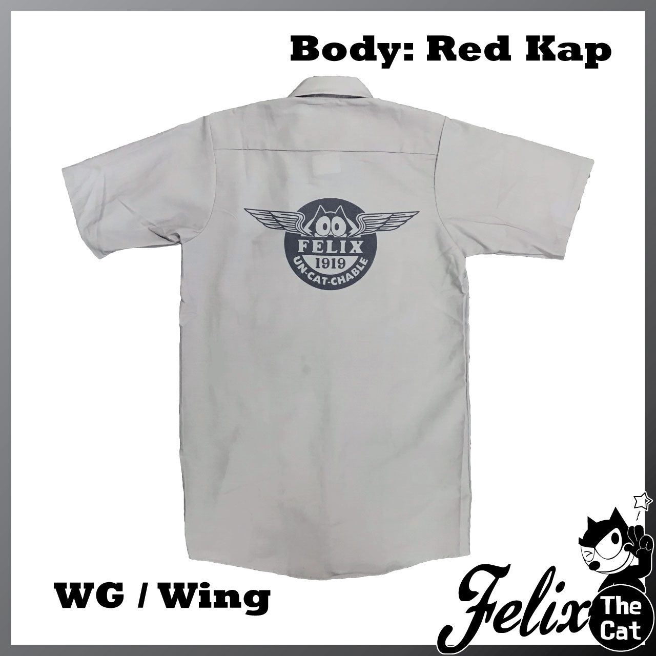 画像1: Felix UCC Work Shirt Silver/フィリックス UCC ワークシャツ シルバー/Wing/ウイング