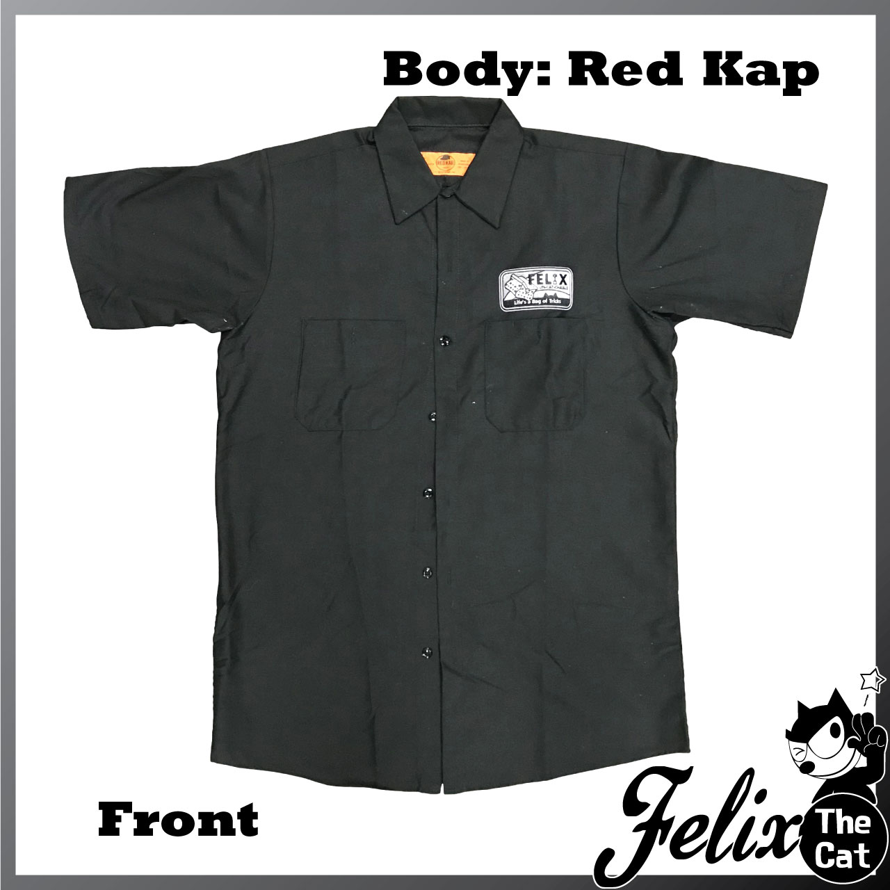 画像3: Felix UCC Work Shirt Black/フィリックス UCC ワークシャツ ブラック/Head Light/ヘッドライト