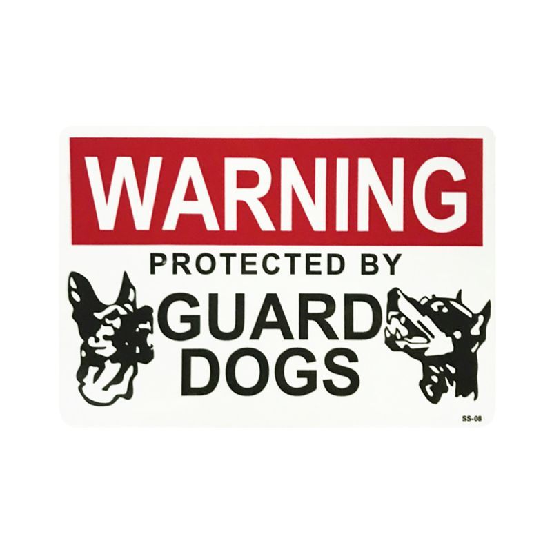 画像1: Sign Sticker/サインステッカー/WARNING GUARD DOGS/番犬注意