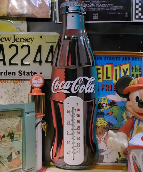画像1: 温度計 コカコーラ Coca-Cola サーモメーター(ボトル)