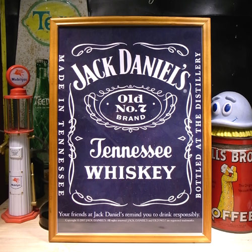 画像: アメリカンレトロポスター(額入り) ジャックダニエル Jack Daniel's
