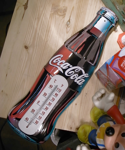 画像: 温度計 コカコーラ Coca-Cola サーモメーター(ボトル)