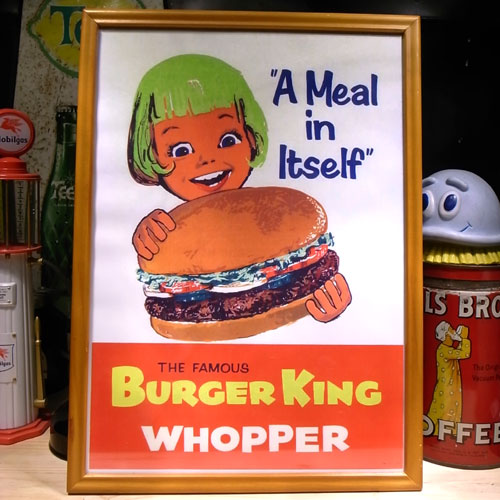 画像: アメリカンレトロポスター(額入り) バーガーキング Burger King