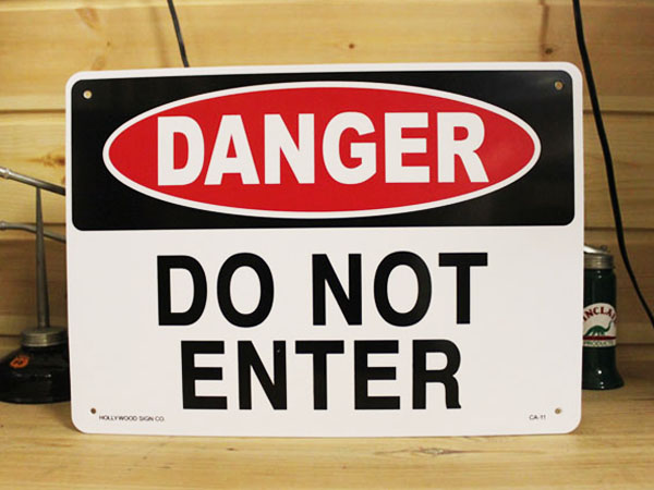 看板/プラサインボード 危険立ち入り禁止 Danger Do Not Enter