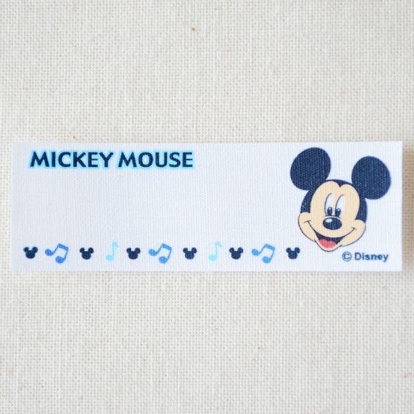 画像1: ネームラベル/名前アイロンシール ディズニー ミッキーマウス (4枚組) * メール便可  [MY250-MY02]